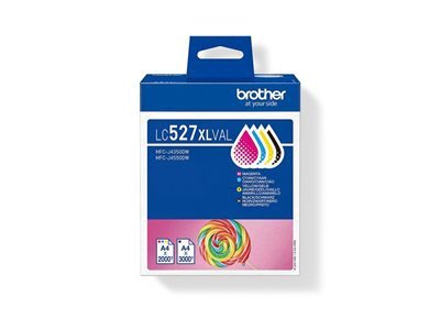 Brother LC527XL Value Pack - pack de 4 -  rendement lev - noir, jaune, cyan, magenta - original - cartouche d\'encre