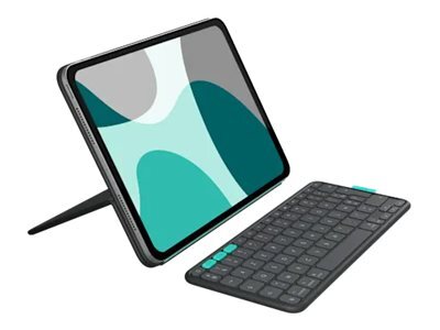 Logitech Flip Folio - clavier et tui full size - AZERTY - Franais - graphite Priphrique d\'entre