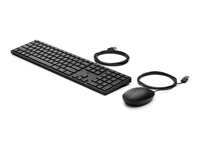 HP Desktop 320MK - ensemble clavier et souris full size - Francais - noir Peripherique d'entree