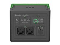 APC Station d'energie PPS730-GR 738Wh 2 ports AC 2 ports DC 5 ports USB Batterie Li-ion Écran LCD Chargeur sans fil Solaire compatible
