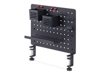 StarTech.com Clamp-On Pegboard with Accessories, 16.5 x 12.5in (42 x 32cm), Steel Pegboard, Desktop Storage Organizer, Desk Mount Peg Board, Black composant de montage - pince sur - noir