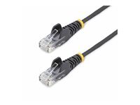 StarTech.com 10m Black Slim CAT6 Ethernet Cable, Snagless, 28AWG, LSZH - cordon de raccordement - 10 m - noir