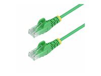 StarTech.com 2m Green Slim CAT6 Ethernet Cable, Snagless, 28AWG, LSZH - cordon de raccordement - 2 m - vert