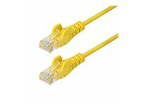StarTech.com 3m Yellow Slim CAT6 Ethernet Cable, Snagless, 28AWG, LSZH - cordon de raccordement - 3 m - jaune