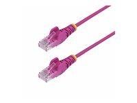 StarTech.com Pink Slim Cat6 Ethernet Cable, Snagless, 28Awg, Lszh Cordon De Raccordement 50 Cm 50Cm Rose de Inmac Wstore - Image 1