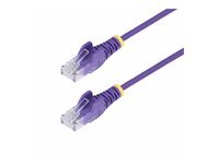 StarTech.com Purple Slim Cat6 Ethernet Cable, Snagless, 28Awg, Lszh Cordon De Raccordement 50 Cm 50Cm Violet de Inmac Wstore - Image 1
