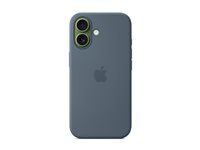 Apple - Coque en silicone avec MagSafe pour iPhone 17 - Bleu maritime - Image 5