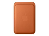 Porte cartes en tissage fin pour iPhone avec MagSafe Roux - vue 3