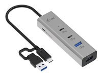 i-Tec - concentrateur (hub) - charge universelle, metal - 4 ports