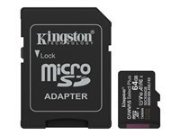 Kingston Canvas Select Plus - carte memoire flash - 64 Go - microSDXC UHS-I