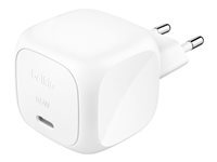 Belkin BOOST CHARGE adaptateur secteur - compact - 24 pin USB-C - 65 Watt