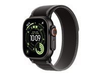 Apple Watch Ultra 3 GPS + Cellular 49 mm Titane Noir Boucle Trail Noir/Charbon S/M