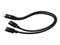 I-Tec Noir Usb-C Cable Splitter Audio/Data + Power Delivery 100W - Neuf - Image 3