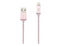 WE - Câble Lightning - Lightning mâle pour USB mâle - 1 m - rose