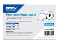 Epson Premium - etiquettes en forme decoupee - mat - 265 etiquette(s) - 76 x 127 mm