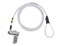 Câble antivol Mobilis 1,8 m Nano Breche Acier Blanc - Image 3