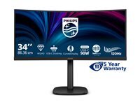Philips 34B2U3600C Moniteur incurvé WQHD 34 Pouces réglable en Hauteur Haut parleurs 3440x1440 120 Hz 1x HDMI 2.0 1x DP 1.2 1x USB C PD hub USB RJ45 - vue 10