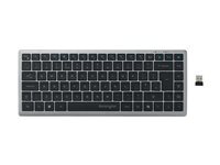 Kensington KB435 EQ - clavier - multi-appareils, rechargeable compact - AZERTY - Francais - gris sideral Peripherique d'entree