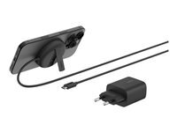 Belkin BoostCharge Pro plot de charge sans fil - magnetique - + adaptateur secteur - 15 Watt