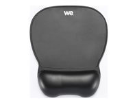 WE Tapis de souris - WEREPOSOURIS - Noir - Rembourrage en gel - Base anti dérapante - Design incurvé