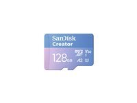 SanDisk Creator - carte memoire flash - 128 Go - microSDXC UHS-I