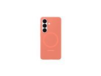 Samsung Orange Coque Magsafe Pour Galaxy S26 En Silicone Souple Et Antichoc Corail - Image 5