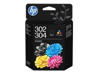 HP 302304 Combo Pack Pack de 2 pigmenté couleur cyan jaune original cartouche d'encre - vue 3