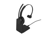 Jabra Evolve3 45 MS Mono micro casque USB A via adaptateur Bluetooth USB C Microsoft Teams Certified Zoom Certified avec support de chargement