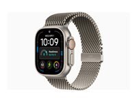 Apple Watch Ultra 4 GPS + Cellular 49 mm Boîtier en Naturel avec Boucle milanaise en Naturel - vue 2