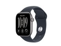 Apple Watch Series 12 (GPS + Cellular) - espace gris en aluminium - montre intelligente avec bande sport - bleu marin - 64 Go