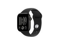 Apple Watch Series 12 (GPS + Cellular) - aluminium noir - montre intelligente avec bande sport - noir - 64 Go