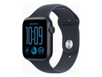 Apple Watch SE 3 (GPS) - aluminium minuit - montre intelligente avec bande sport - bleu marin - 64 Go