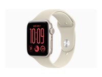 Apple Watch SE 3 (GPS + Cellular) - aluminium droit - montre intelligente avec bande sport - sable - 64 Go