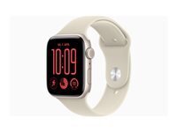 Apple Watch SE 3 (GPS + Cellular) - aluminium droit - montre intelligente avec bande sport - sable - 64 Go