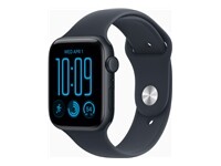Apple Watch SE 3 (GPS + Cellular) - aluminium minuit - montre intelligente avec bande sport - bleu marin - 64 Go