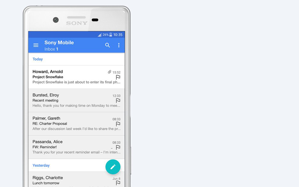 email carousel