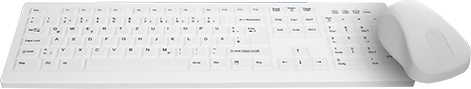 Souris et clavier  Cherry lavable blanc