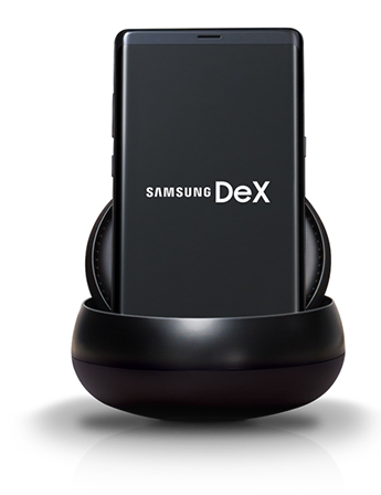 Smartphone Samsung sur une station DeX
