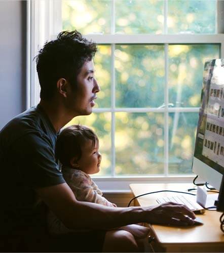 Collaborateur distant en espace partag