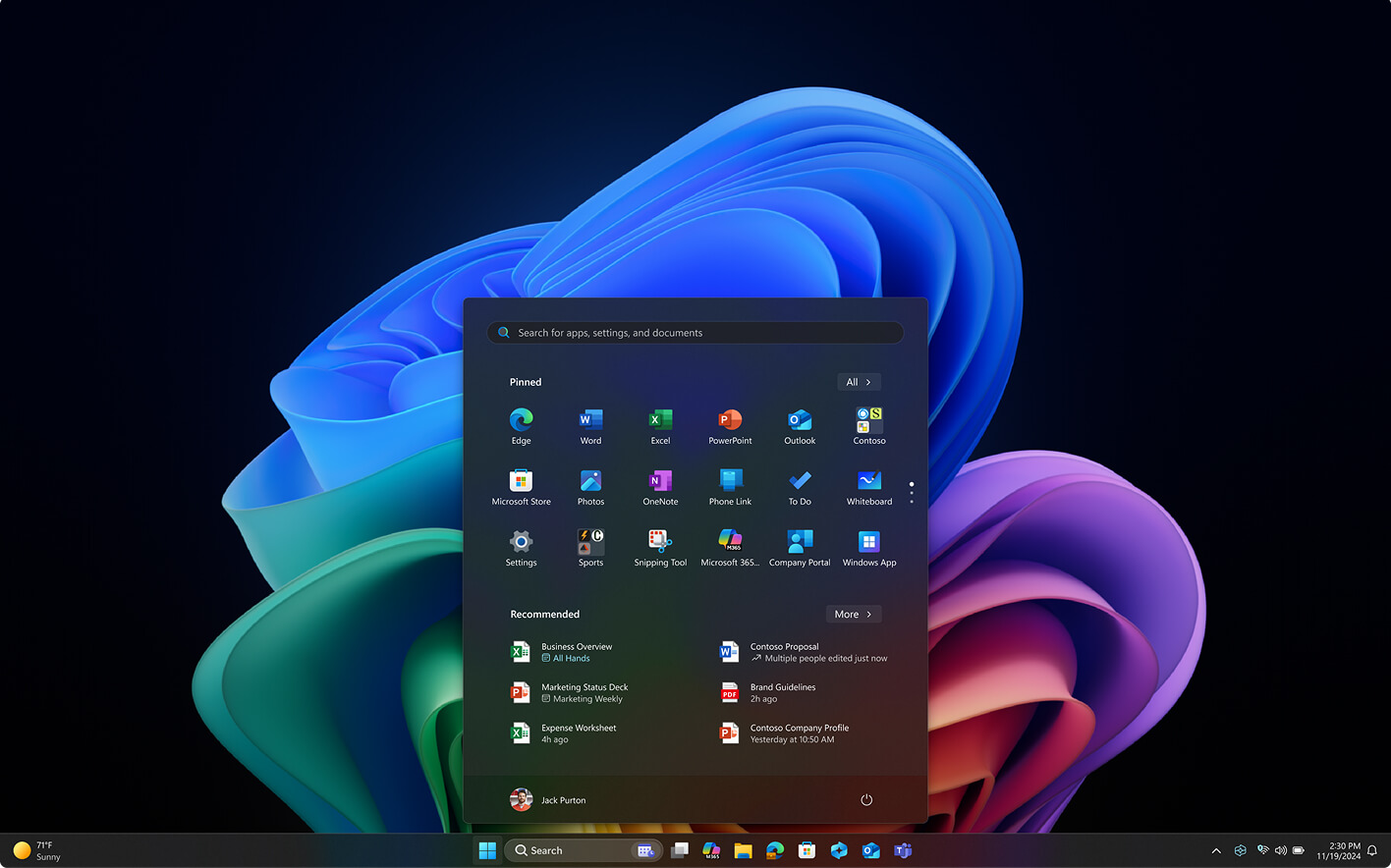 Interface d'affichage Hello sur Copilot+ PC